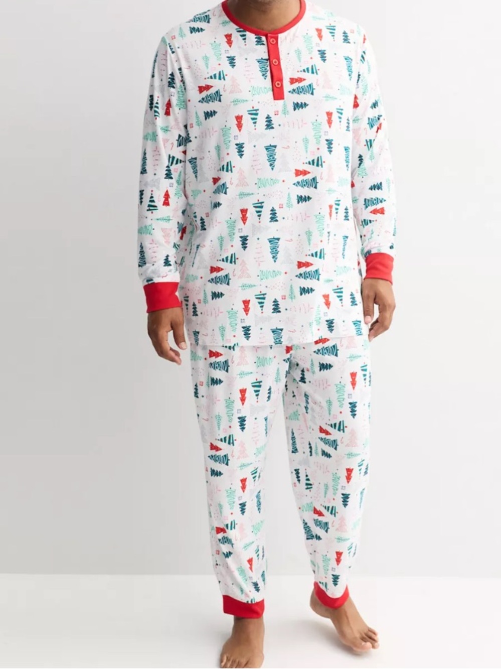 Jammies For Your Families Christmas Tree Pajama Set Men 3XLT 3XL Tall NIP